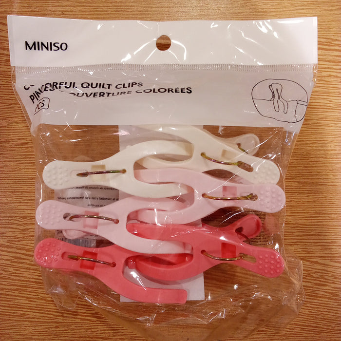 Miniso Colorful Quilt Clips 6pcs