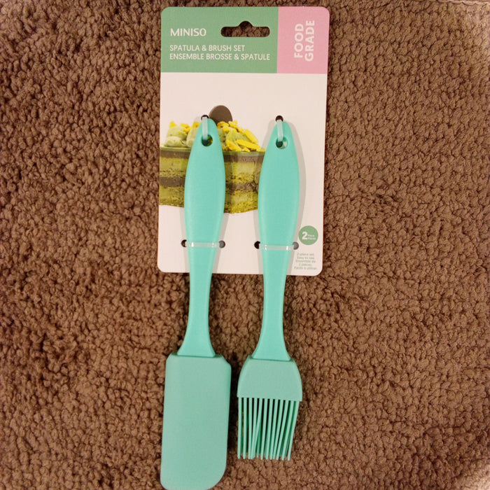 Miniso Mini Spatula & Brush Set (Green)