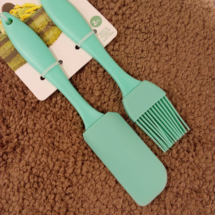 Miniso Mini Spatula & Brush Set (Green)