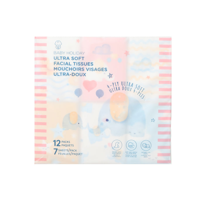 Miniso Baby Holiday Ultra Soft Facial Tissues (12 Packs)