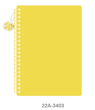 Miniso DIY Beads Plain A5 Wirebound Book Yellow