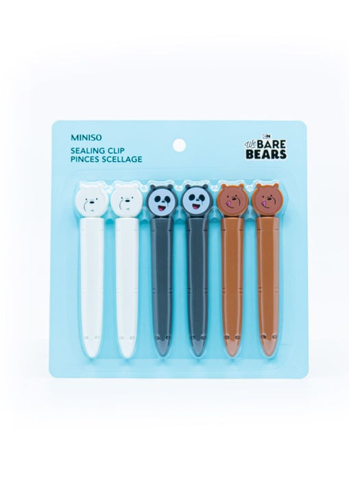 Miniso We Bare Bears Collection Sealing Clip (6 pcs)