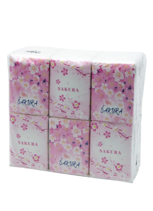 Miniso Sakura Blossom Series Pocket Packs Facial Tissues (18 Packs)
