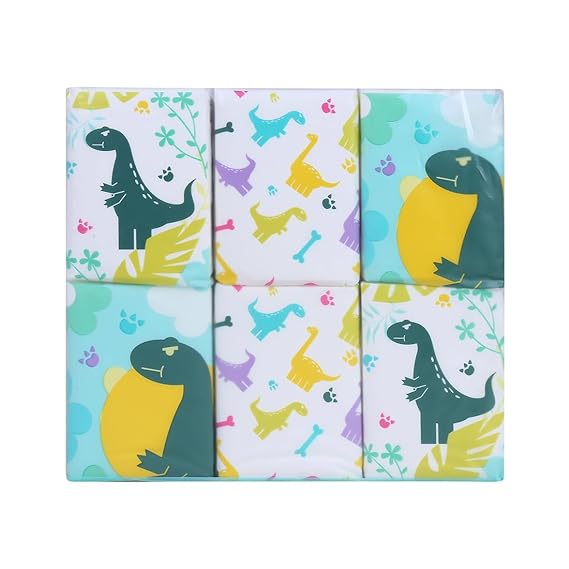 Miniso Dinosaur Series Unscented facial Tissues 12 Pack