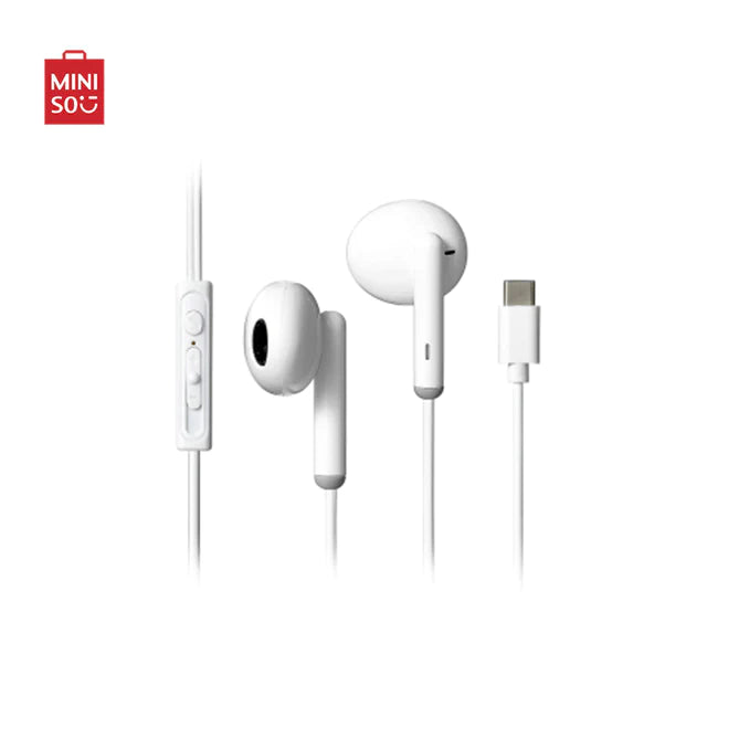MINISO Type-C Half-in-Ear Earphones Model: W10103 White