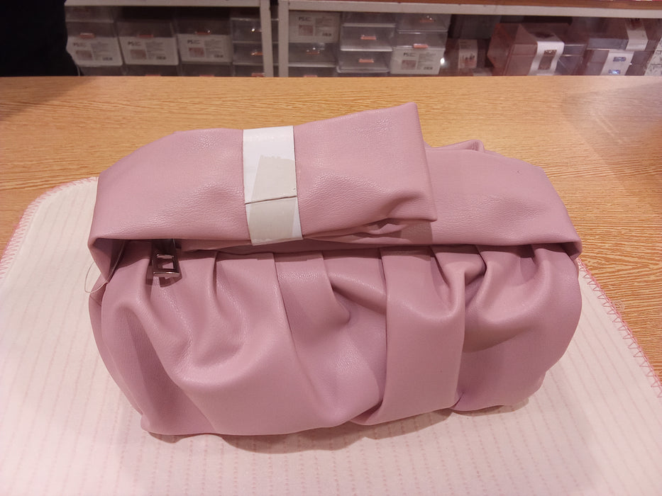 Miniso Pleated Handbag  Pink