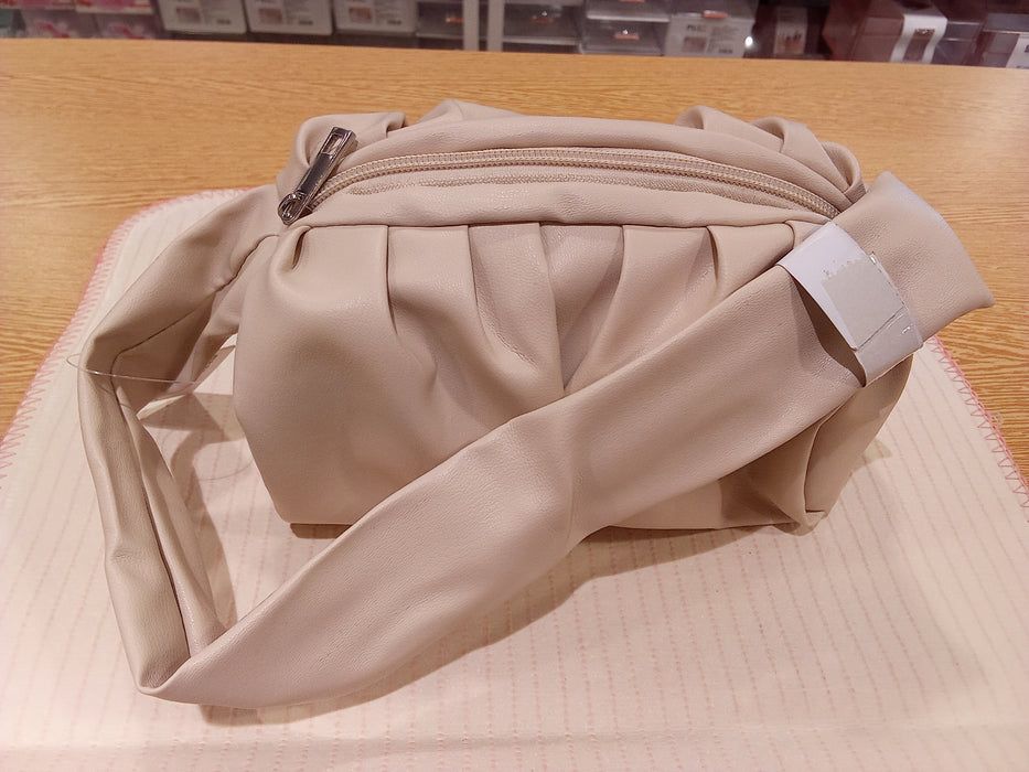 Miniso Pleated Handbag  Beige