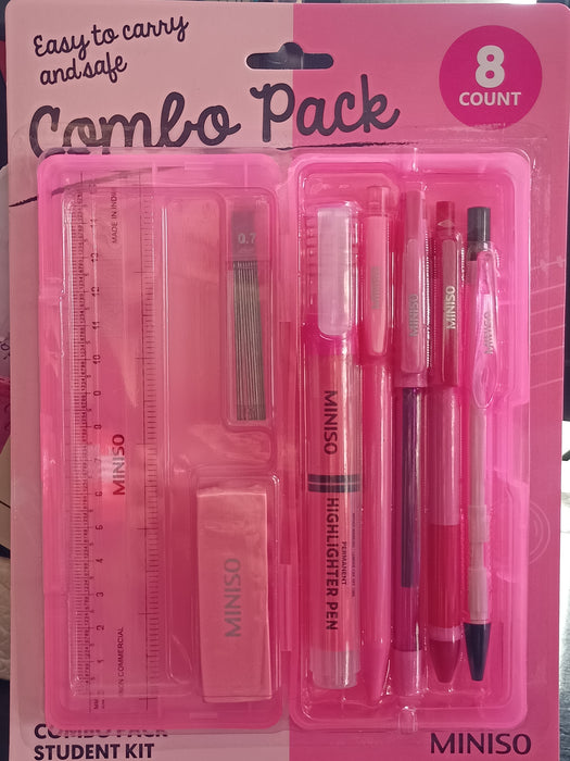 Miniso Combo Pack Student Kit (Pink)