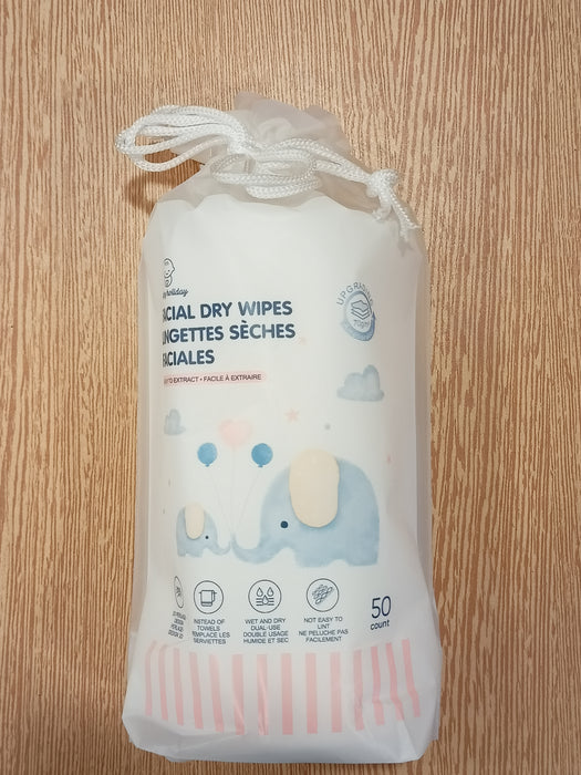 Miniso Extra Thick Portable Dry Wipes (50 Wipes)