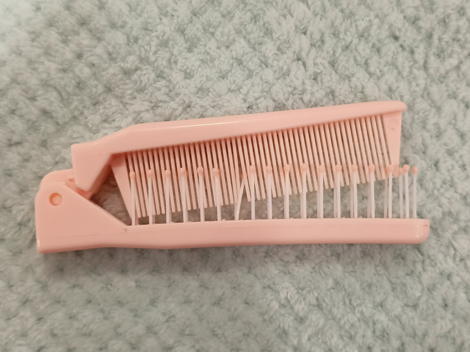 Miniso Girlish Foldable Dual Use Comb Pink