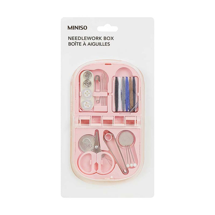 Miniso Portable Needlework Box(pink)