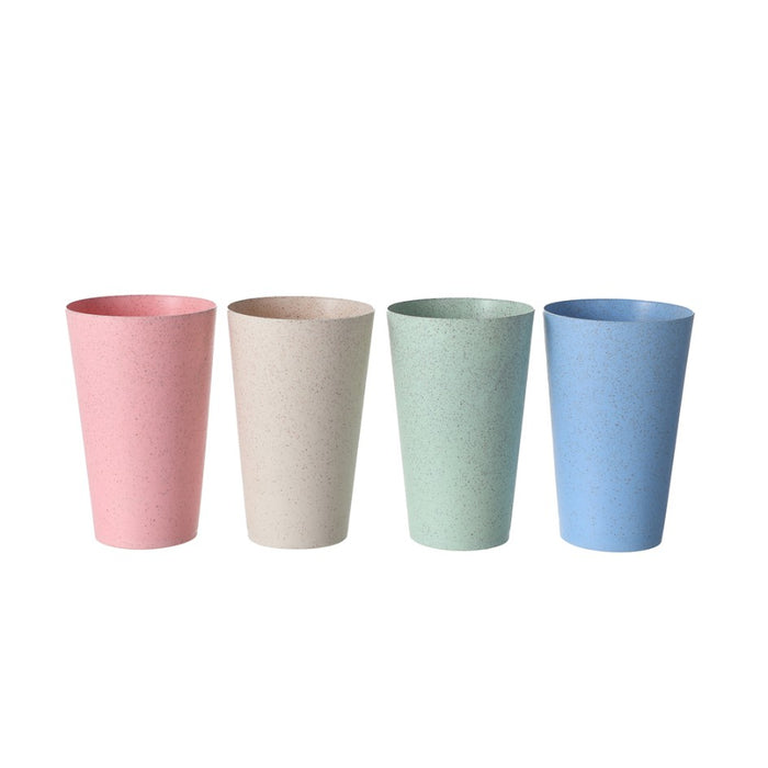 Miniso Wheat Straw Series Cups (4 pcs, 450mL)