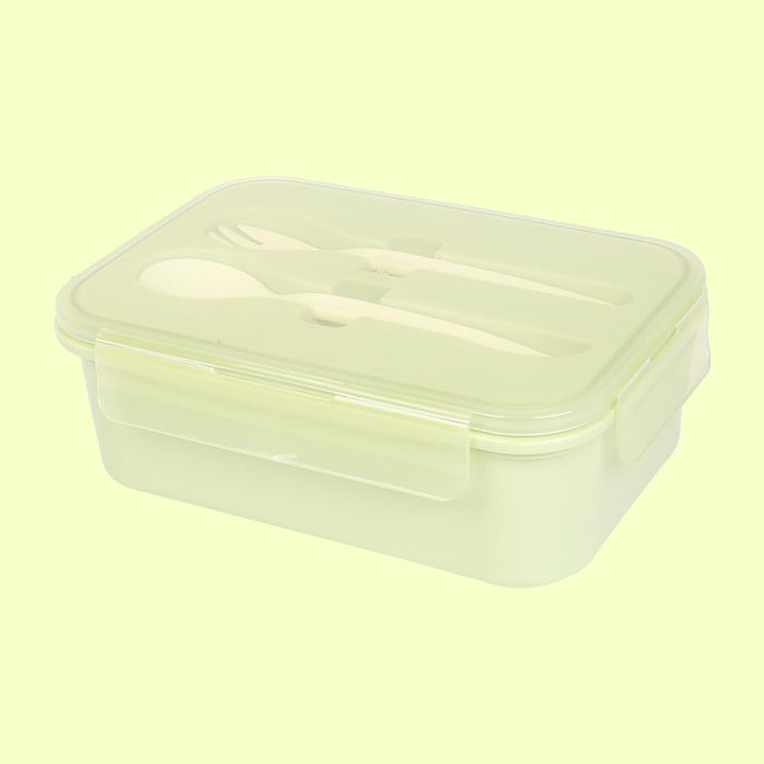 Miniso Large Capacity Rectangle Bento Box (1200ml) Green