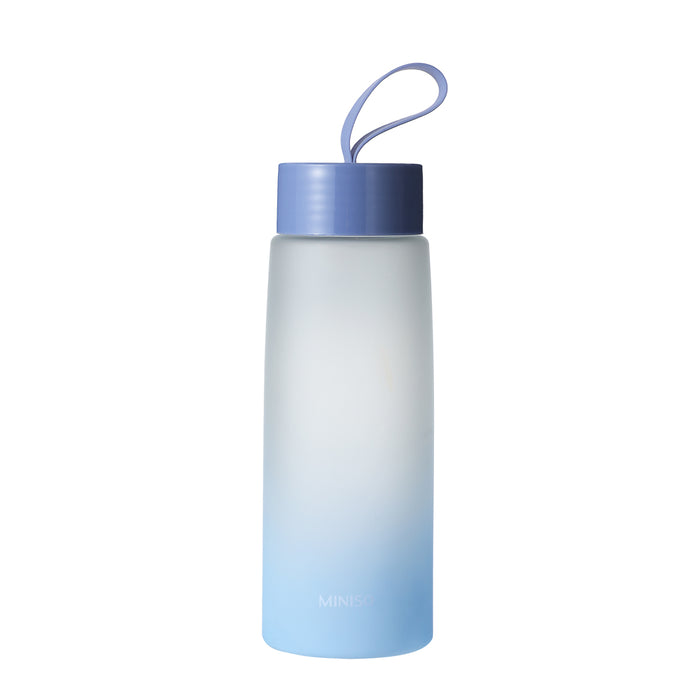 Miniso Gradient Plastic Cool Water Bottle (500mL)(Blue)