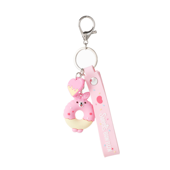 Miniso MINI FAMILY Sweets Bunbun Collection Doughnut Keychain