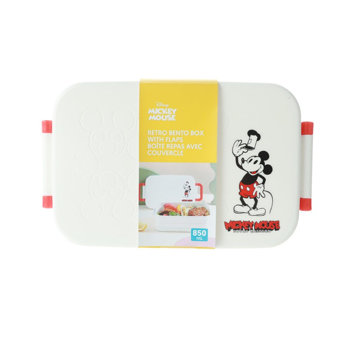 Miniso Mickey Mouse Collection Retro Bento Box with Flaps (850mL)