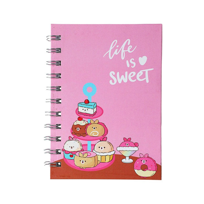 Miniso Mini Family Sweetheart Bunny Series Wire Bound Book 50 Sheet(B)