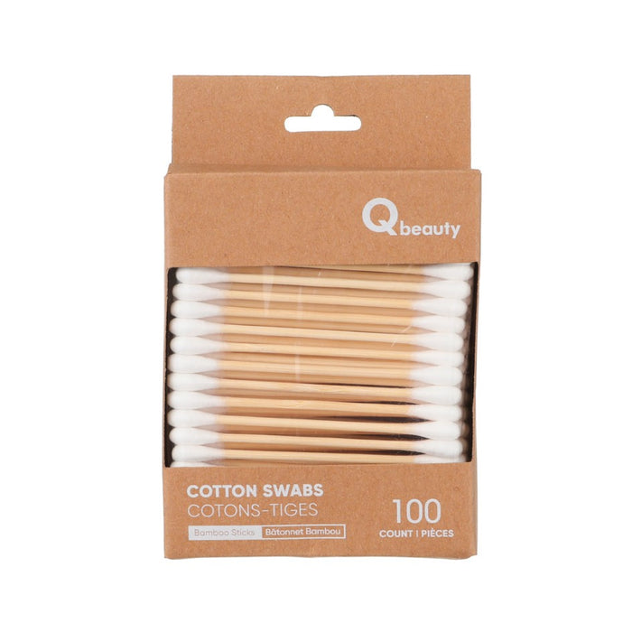 Miniso Qbeauty Bamboo Sticks Cotton Swabs 100 Count