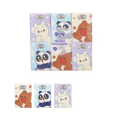 Miniso We Bare Bears Baby Collection Unscented Tissues 12 Pack