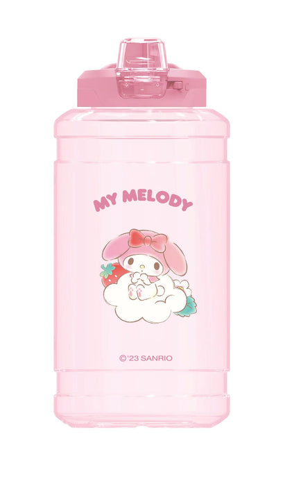 Miniso Sanrio characters Strawberry collection Plastic Bottle with Auto Flip Lid (My Melody)