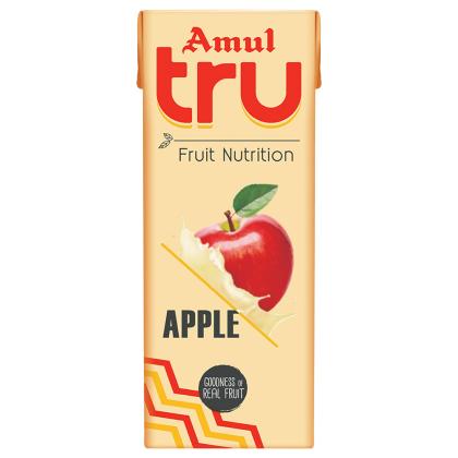 Amul Tru Apple Fruit Drink 180 ml (Tetra Pak)