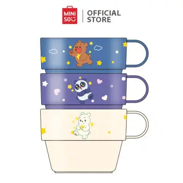 Miniso We Baby Bears Collection Plastic Mug 3pcs