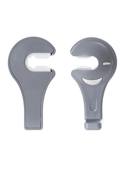 Miniso Simple Car Headrest Hanger Hook 2 Pack (Grey)