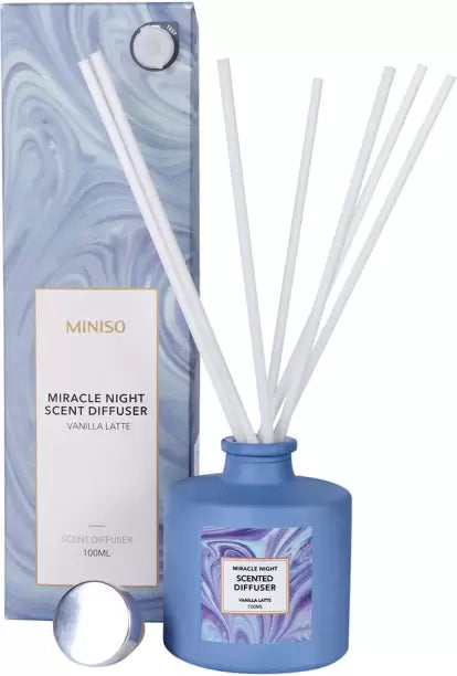 MINISO Scent Diffuser, Miracle Night Scented Diffuser 100ML (Vanilla Latte)