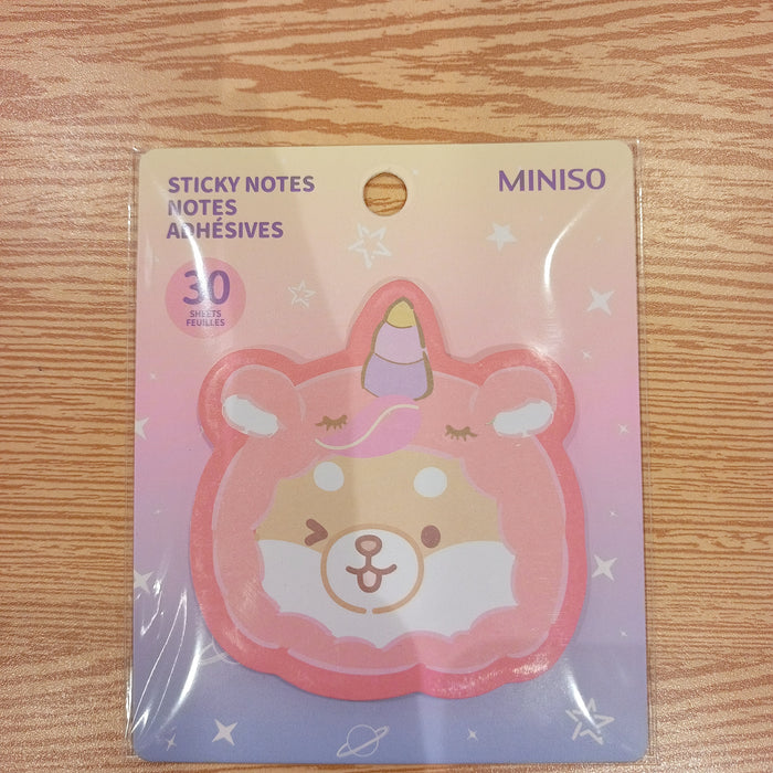 Miniso Mini Family Unicorn Series Sticky Notes (30 Sheets)