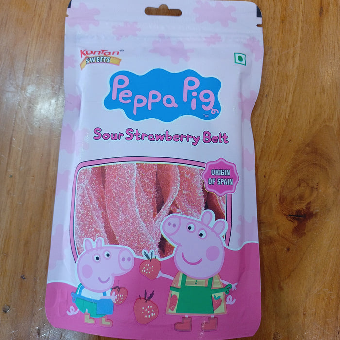 Fini Peppa Pig Sour Strawberry Belt, 48g