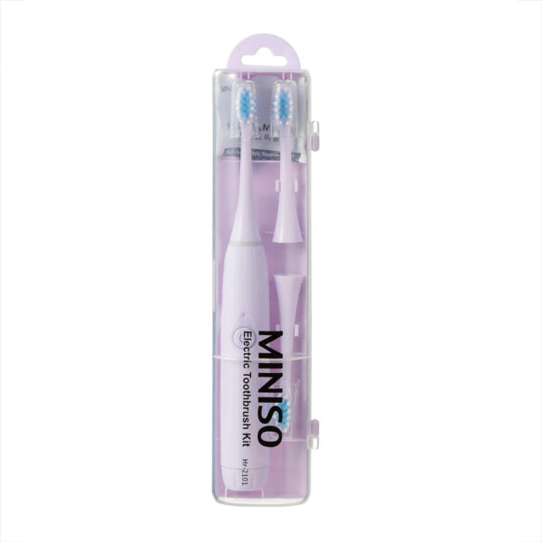 Miniso Multi-color Electric Toothbrush Kit(Purple)