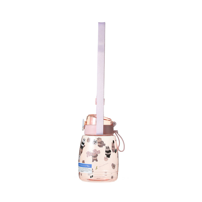 Miniso We Bare Bears Collection 4.0 Cool Water Bottle with Shoulder Strap – 1300mL(Panda)