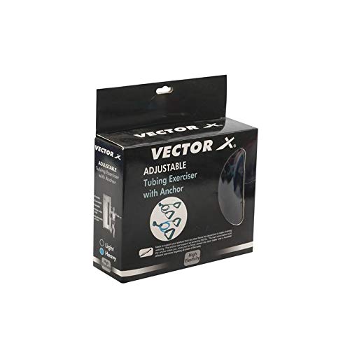 Vector X VX-230- Adjustable Tubing Exerciser with Anchor - Heavy Door Exercised (Blue)