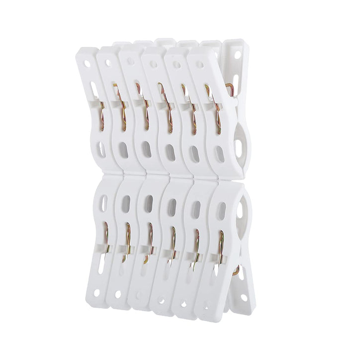 Miniso Medium Drying Clip 12 Pieces (White)