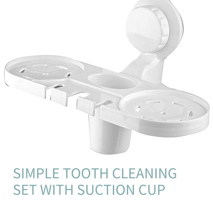 Miniso Simple Tooth Cleaning Set with Suction Cup (2 Cups)