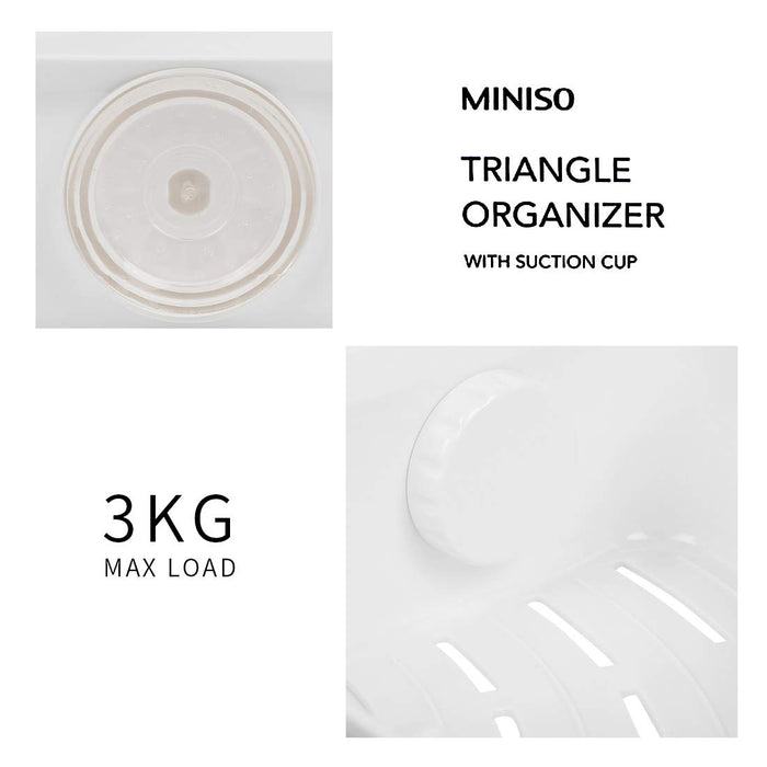 MINISO Simple Triangle Organizer with Suction Cup