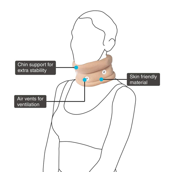 Vissco Cervical Collar with Chin Support Regular - Large
