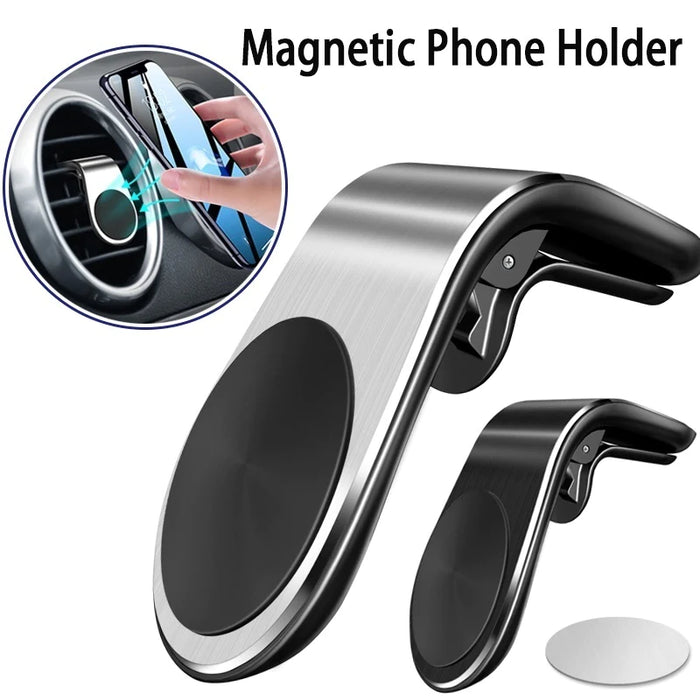 Miniso Magnetic Phone Mount for Car Air Vent (Silver) — MSR Online
