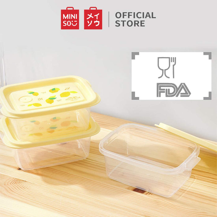 Miniso Food Container 3Pcs Set, Yellow