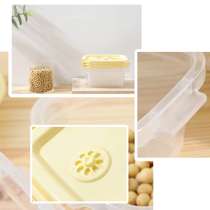 Miniso Food Container 3Pcs Set, Yellow