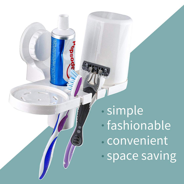 Miniso Simple Tooth Cleaning Set with Suction Cup (2 Cups)
