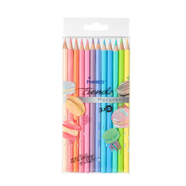 Miniso PET Box 12 Colored Pencils (Candy Colors)