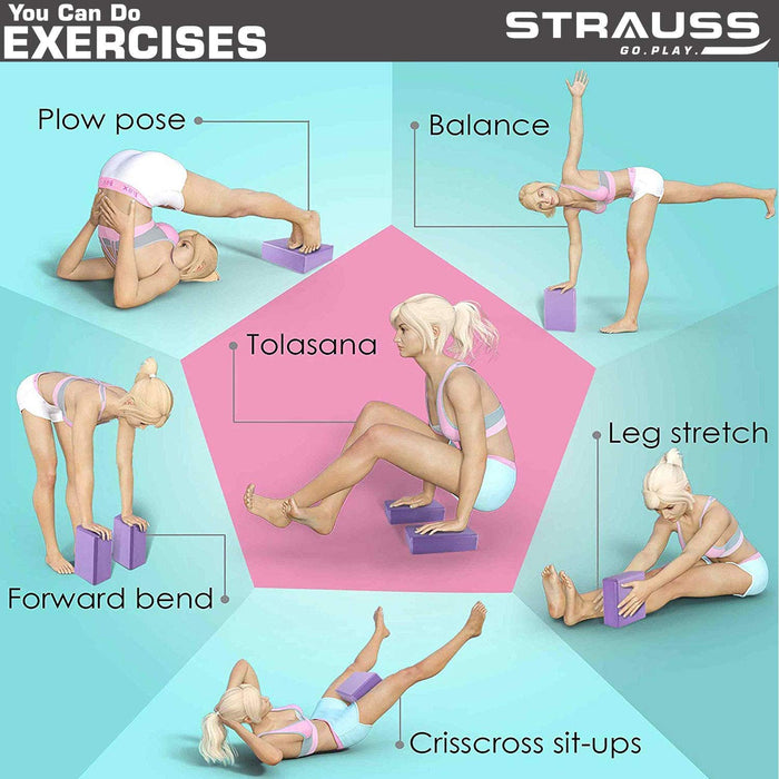 Strauss Yoga Block (Purple)