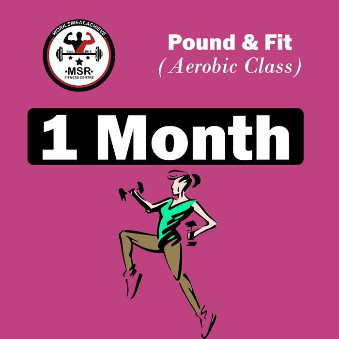 1 Month Pound & Fit (Aerobic Class) Membership