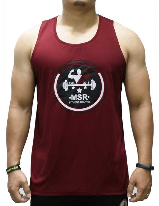 MSR Tank Top Gym Wear (Maroon)