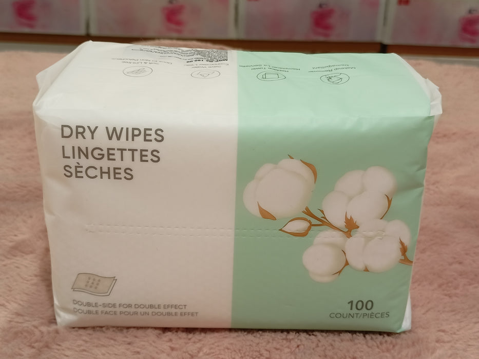 Miniso Soft Double Side Dry Wipes (100 counts)