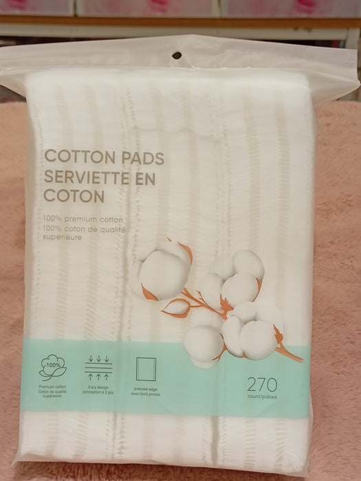 Miniso Dual Use Stitched Edge Cotton Pads (270 counts)