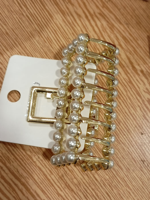 Miniso Korean Style Hair Claw Clip with Imitation Pearl (m)