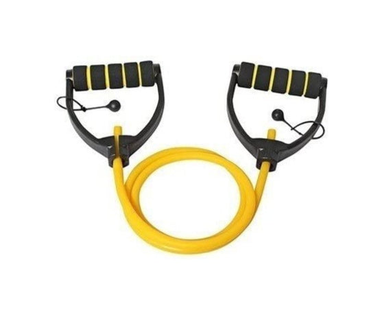 Vector X Adjustable Latex Tube Exerciser with D Handles (Yellow)
