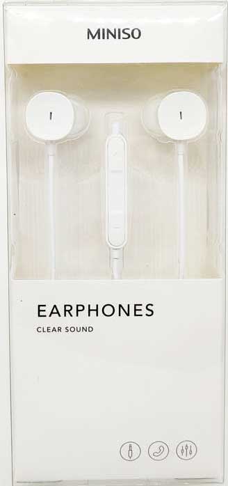 Miniso Earphones Clear Sound (White)